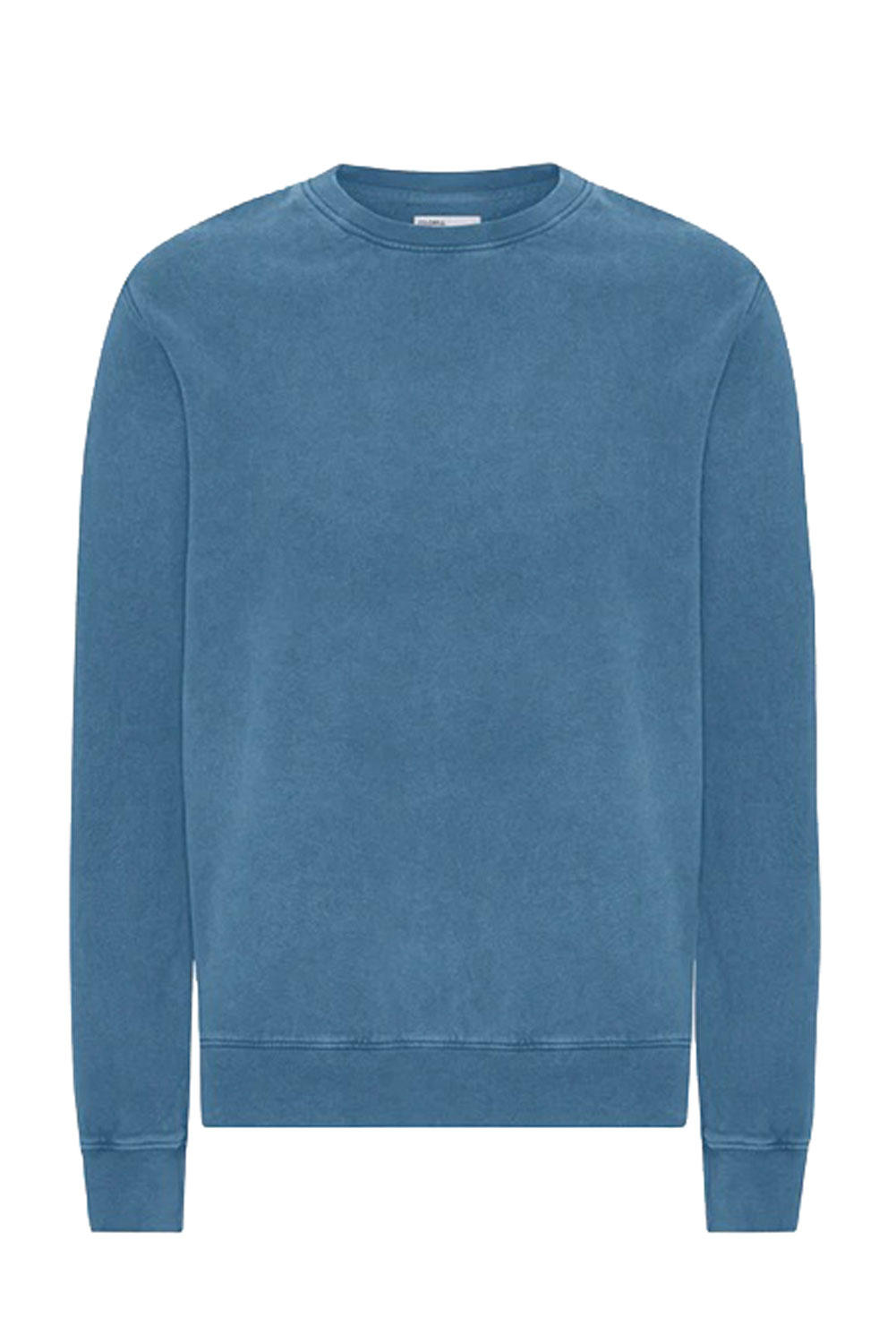 Sweater biokatoen faded indigo