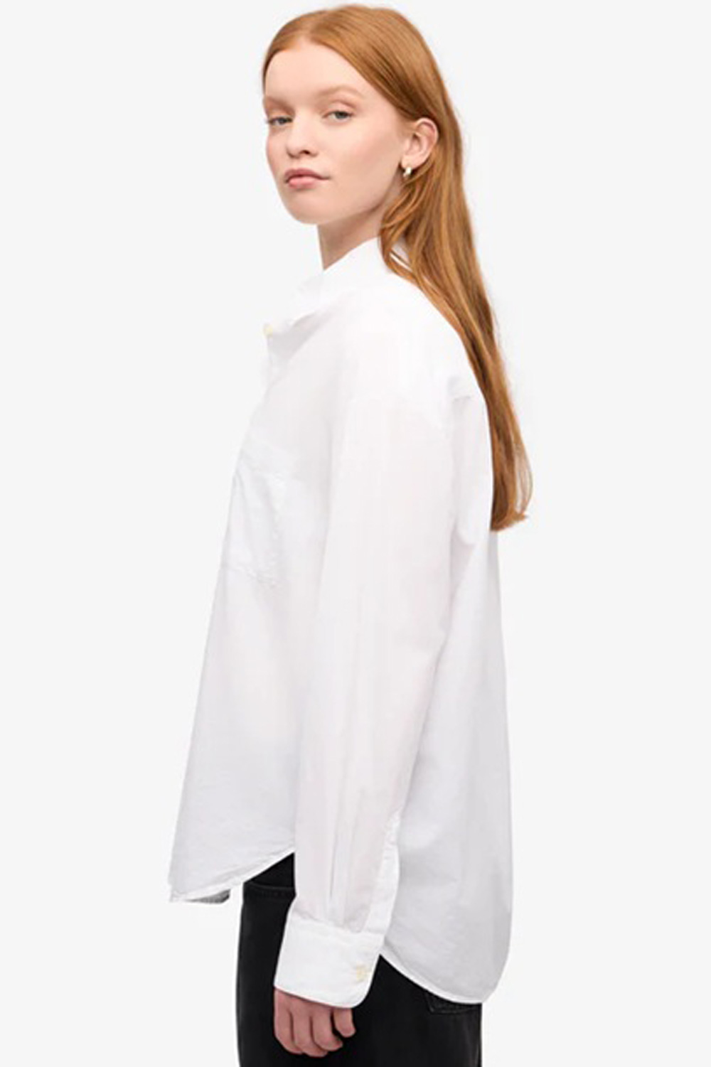 Oversized overhemdblouse wit - Afbeelding 4