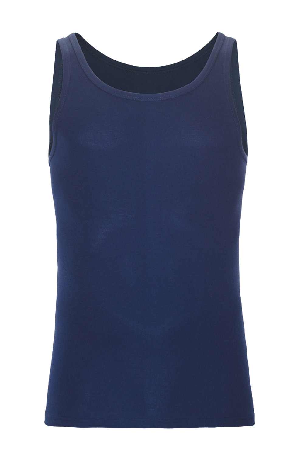 Herenhemd 100% biokatoen donkerblauw - Afbeelding 3
