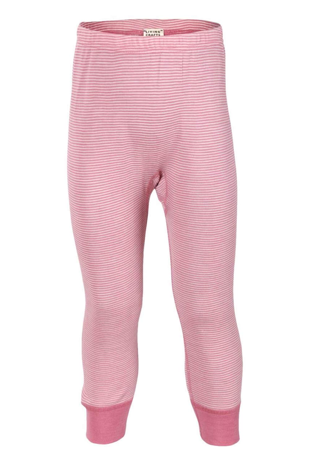 Kinderlegging wol-zijde roze streep