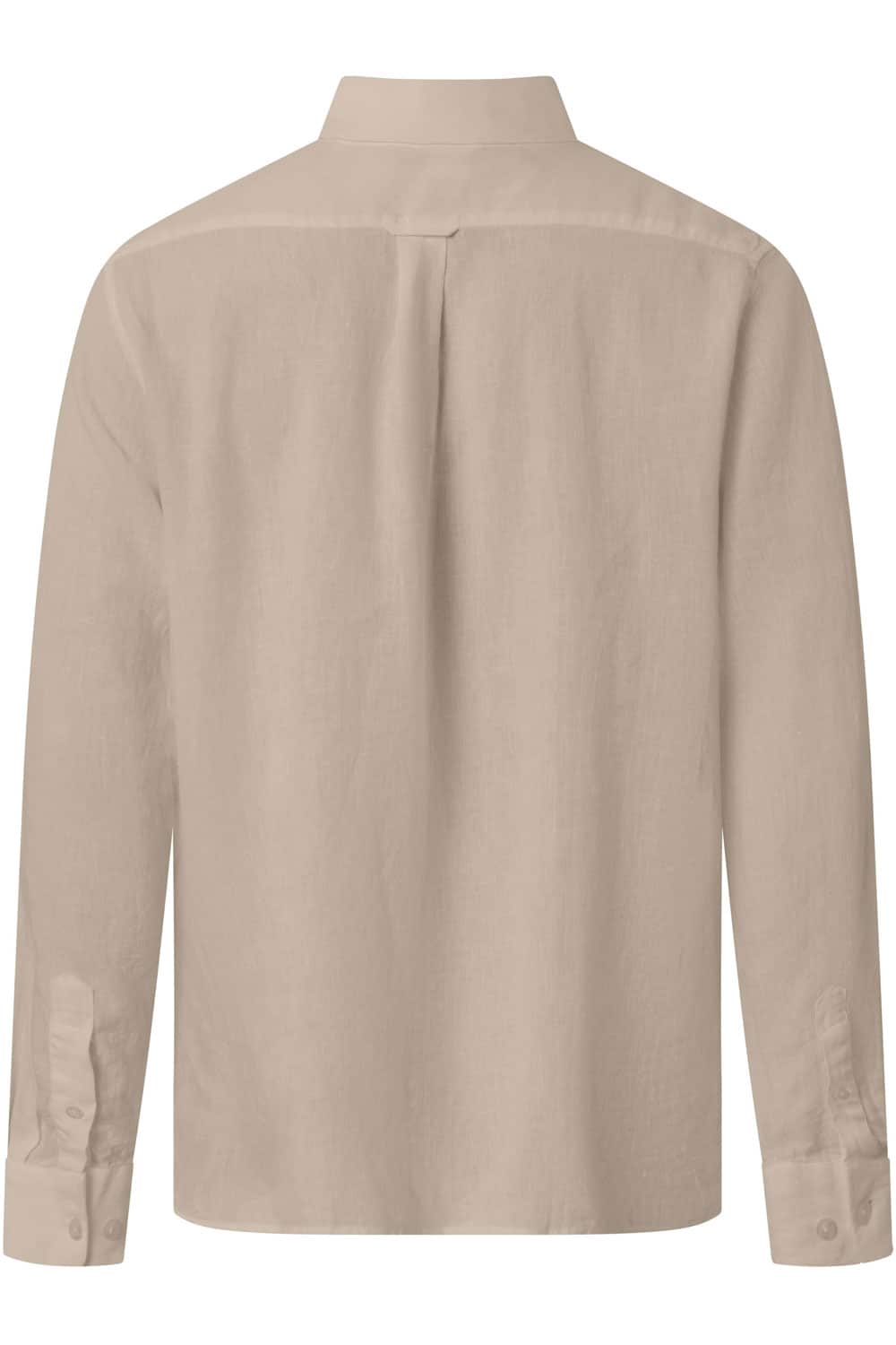 Linnen overhemd beige - Afbeelding 3