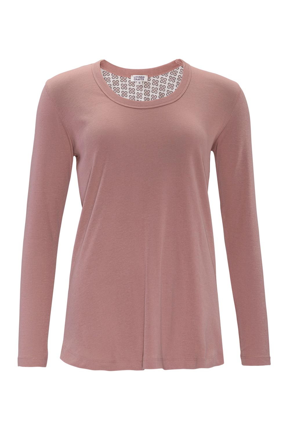 Slaapshirt lange mouw roze