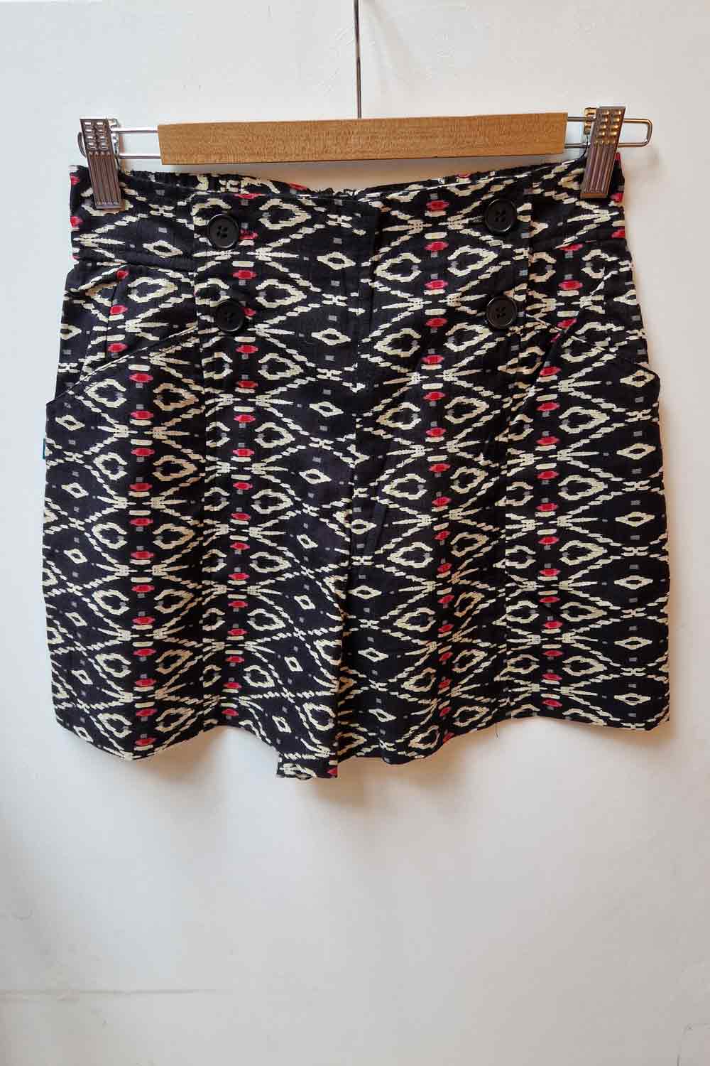 Korte broek biokatoen ikat