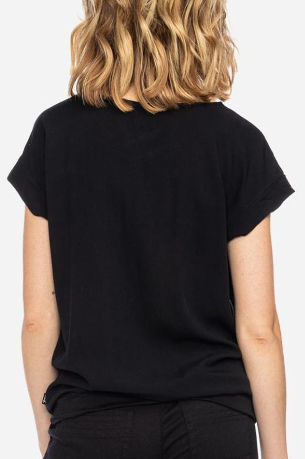 Ecovero top zwart - Afbeelding 2