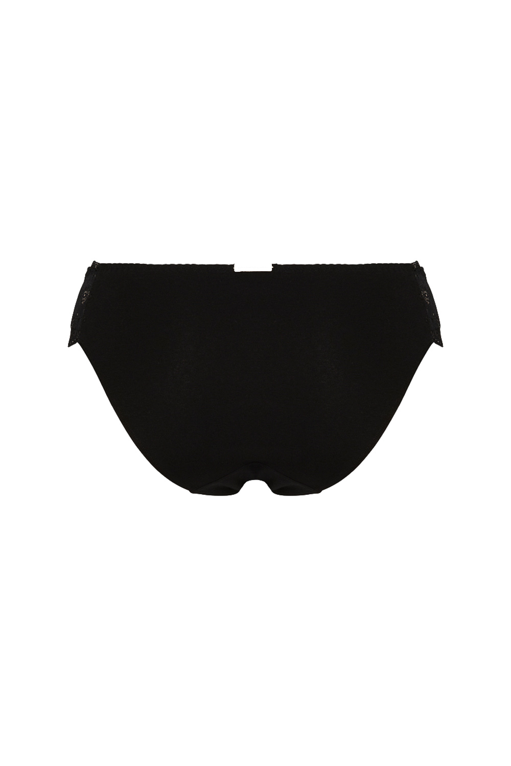 Slip biokatoen en kant zwart - Afbeelding 4