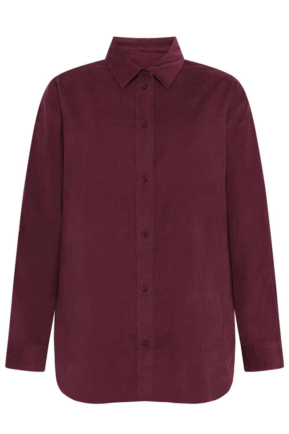 Flanellen blouse bordeaux