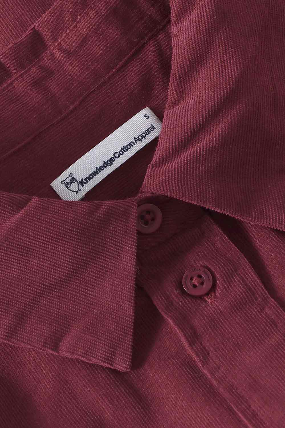 Flanellen blouse bordeaux - Afbeelding 3
