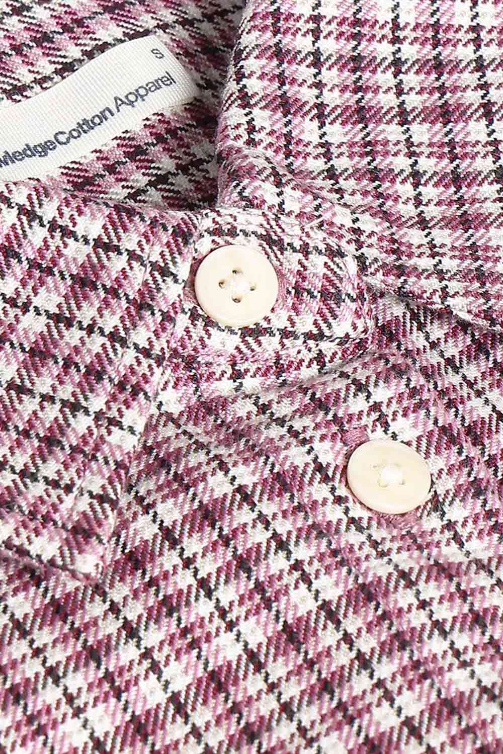Geruite overhemdblouse roze - Afbeelding 4