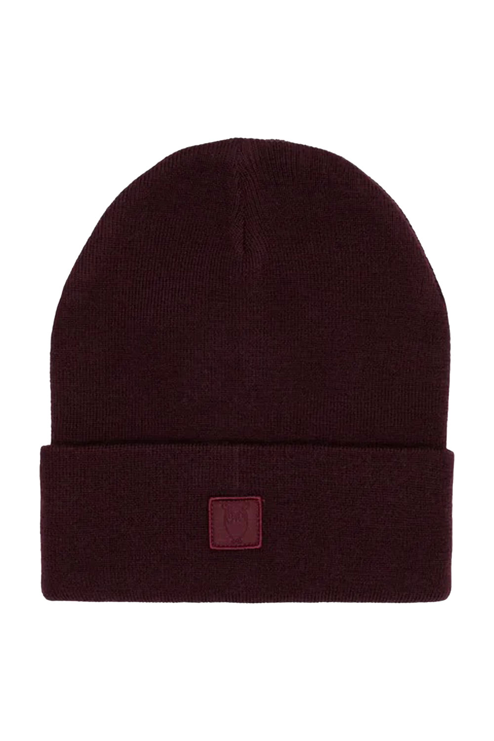 Wollen muts aubergine