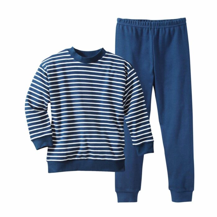 Kinderpyjama streep blauw