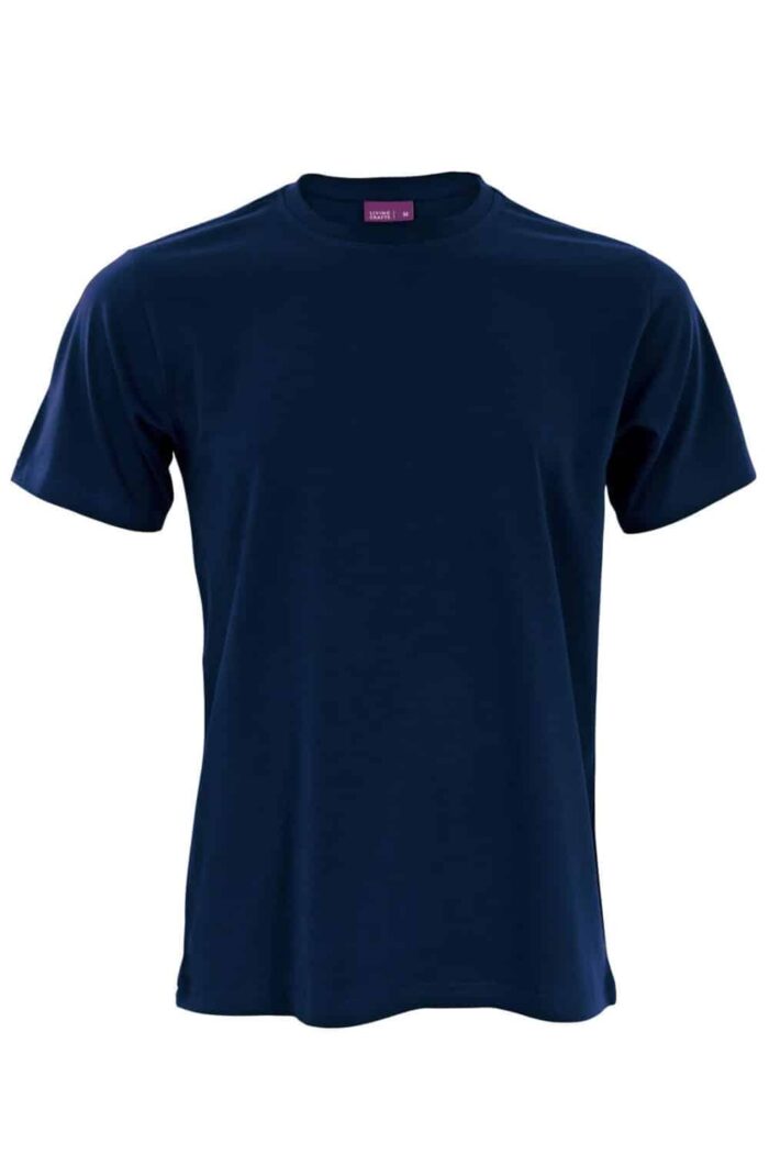 T-shirt ronde hals donkerblauw - Afbeelding 2
