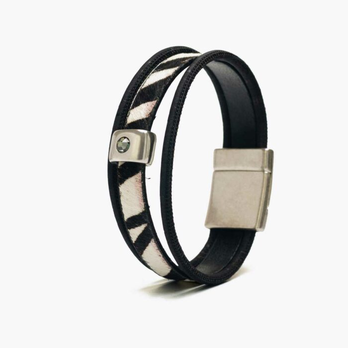 Armband kurk zebralook