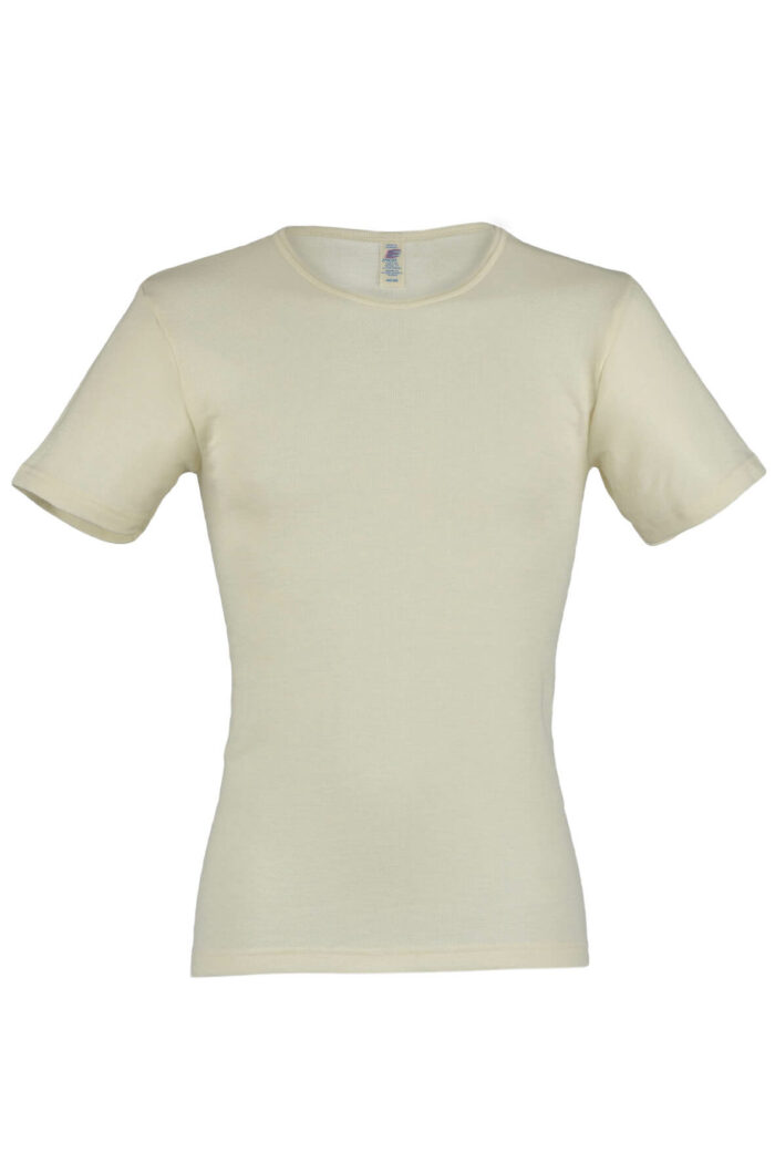 Heren t-shirt wolzijde ecru
