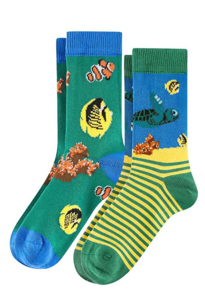 Kindersokken 2-pack visjes