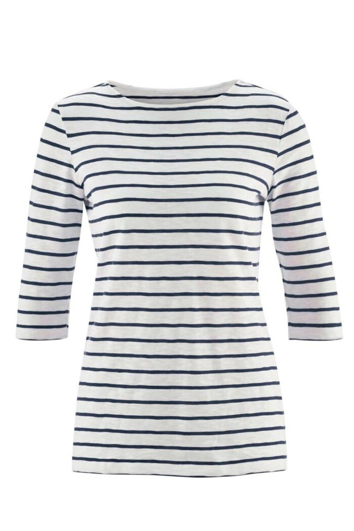 Streepshirt driekwart mouw Blauw