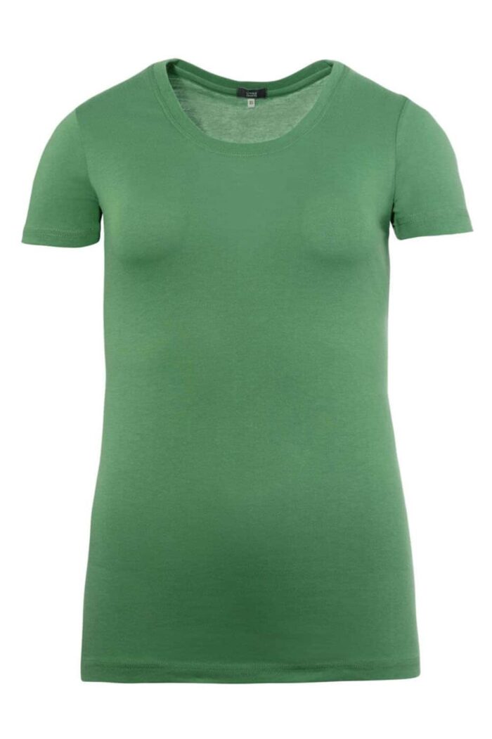 Dames t-shirt 100% biokatoen groen