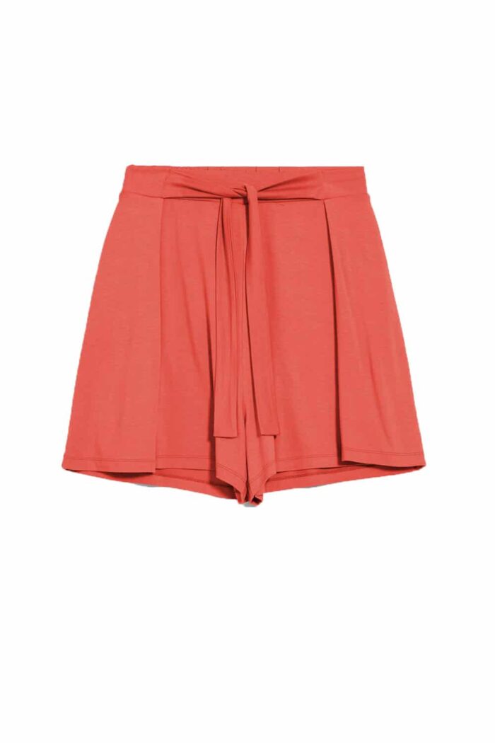 Wijde effen korte broek