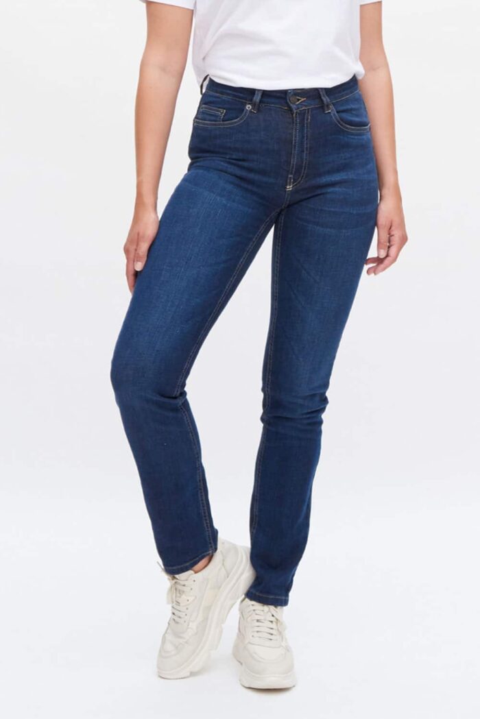 Damesjeans donkerblauw
