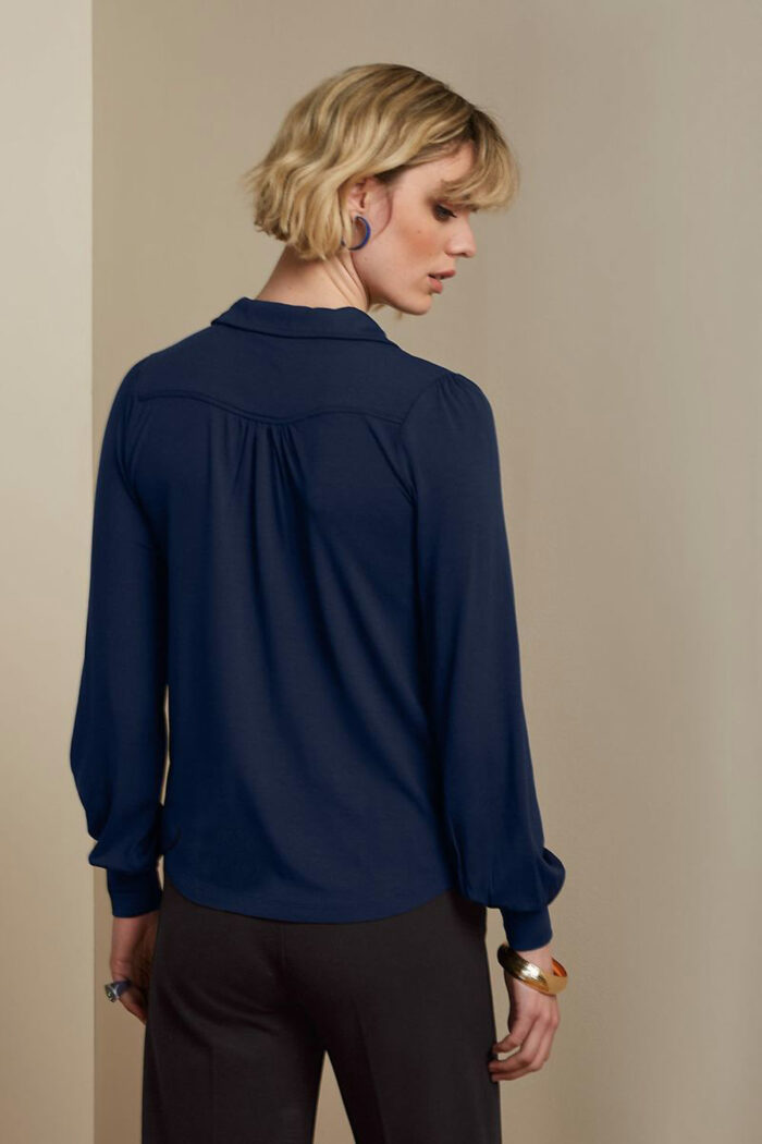 Blouse Carina Ecovero Evening Blue - Afbeelding 2