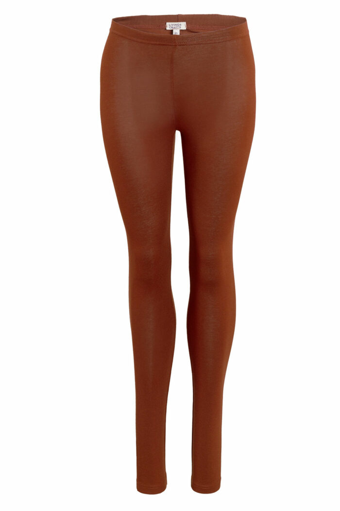 Legging biokatoen bruin - Afbeelding 2
