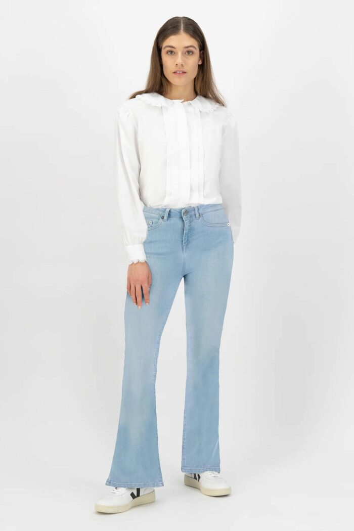 Flared jeans lichtblauw - Afbeelding 2