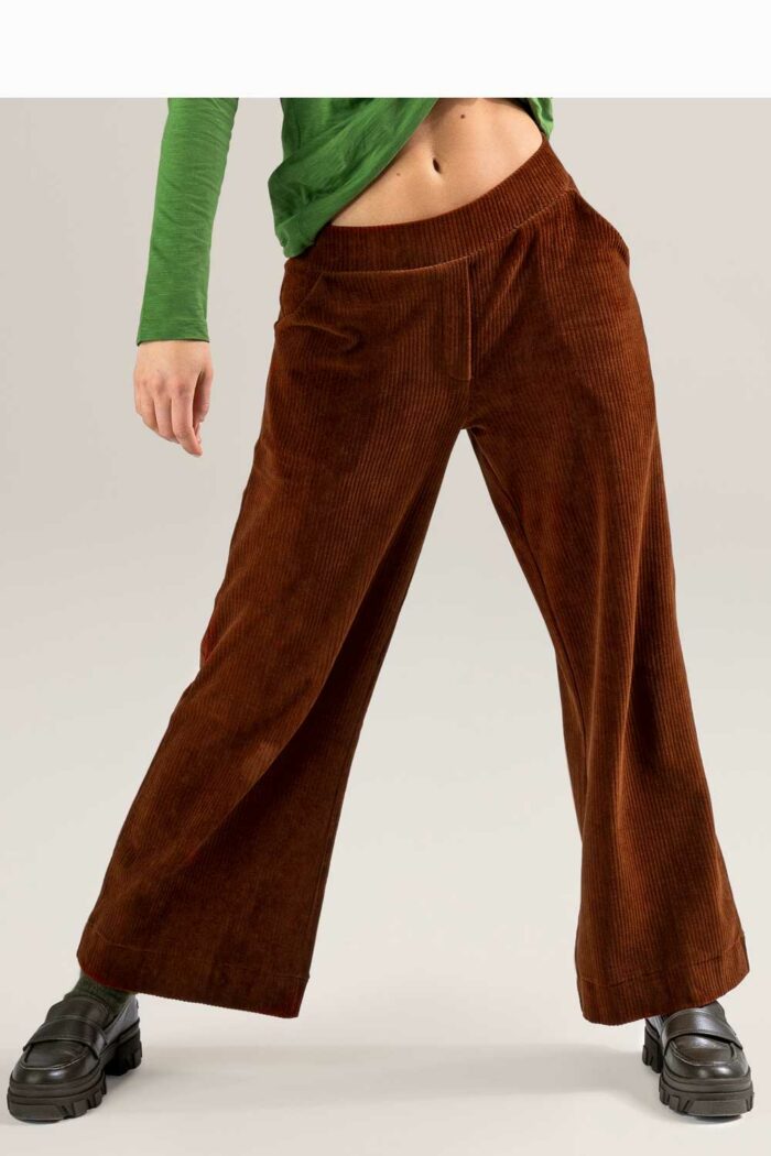 Velours broek bruin - Afbeelding 2