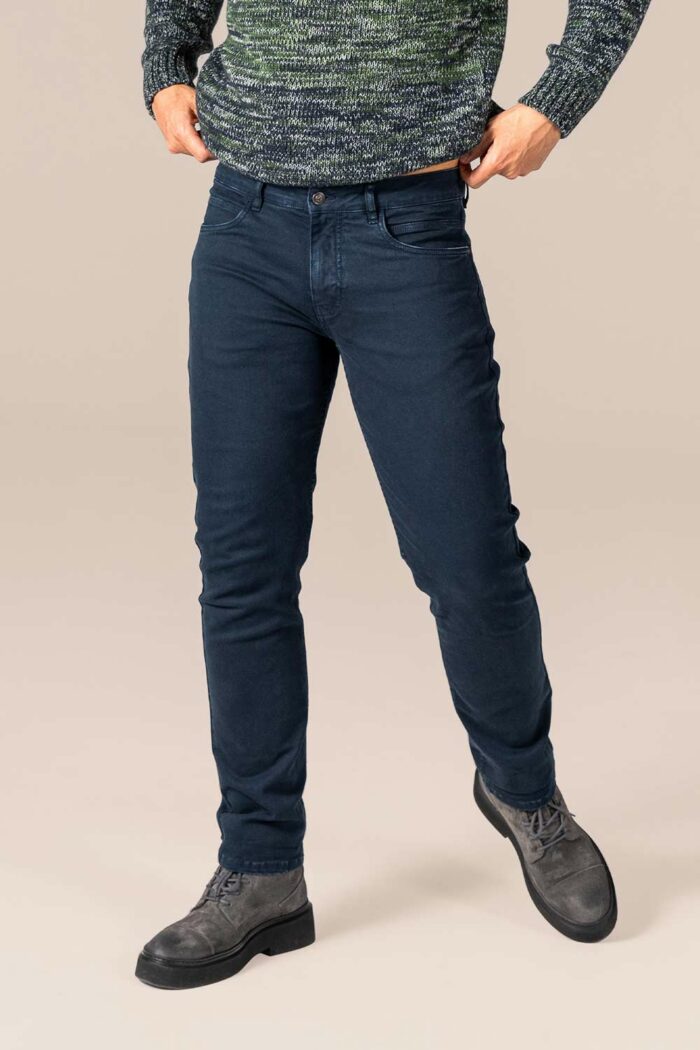 5-pocketbroek donkerblauw - Afbeelding 2