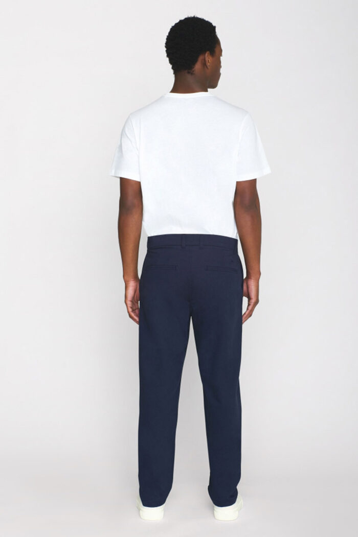 Chinobroek 100% biokatoen donkerblauw - Afbeelding 2