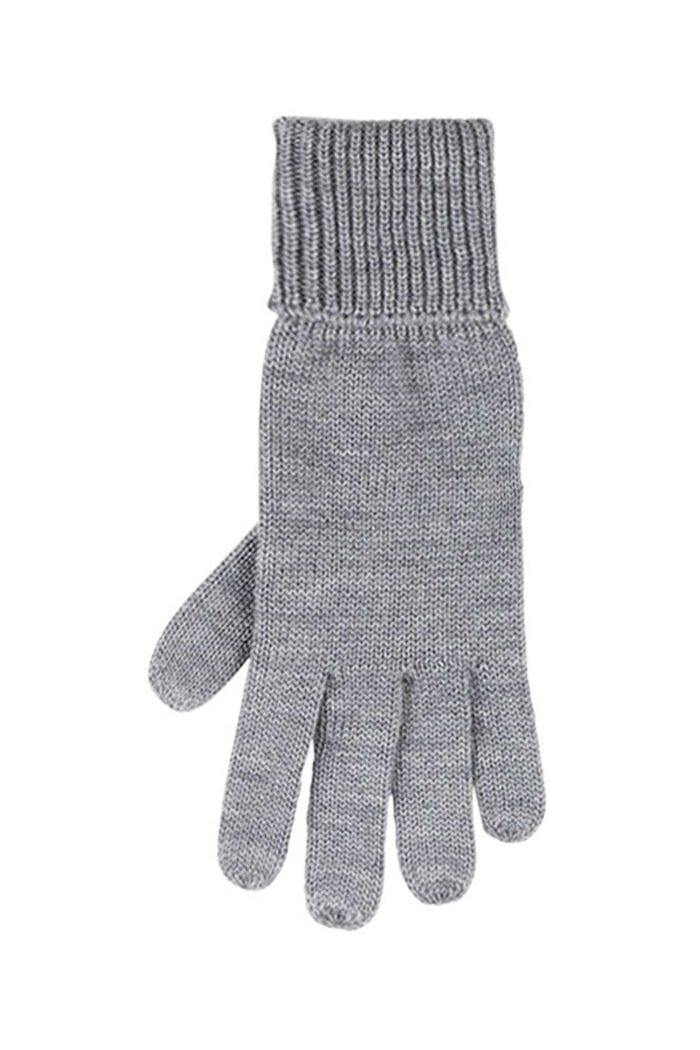 Handschoenen merinowol lichtgrijs