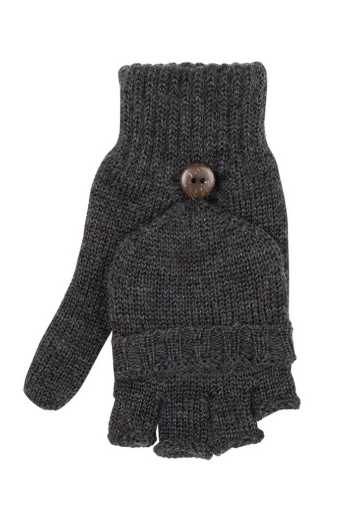 Handschoen/want antraciet