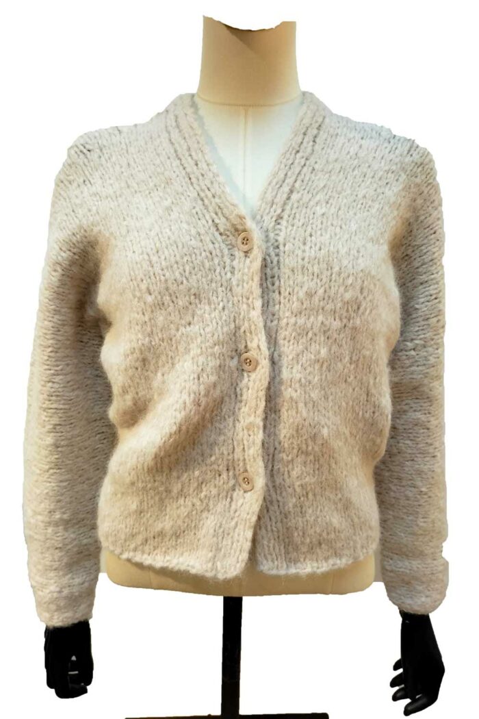 Kort vest ecru
