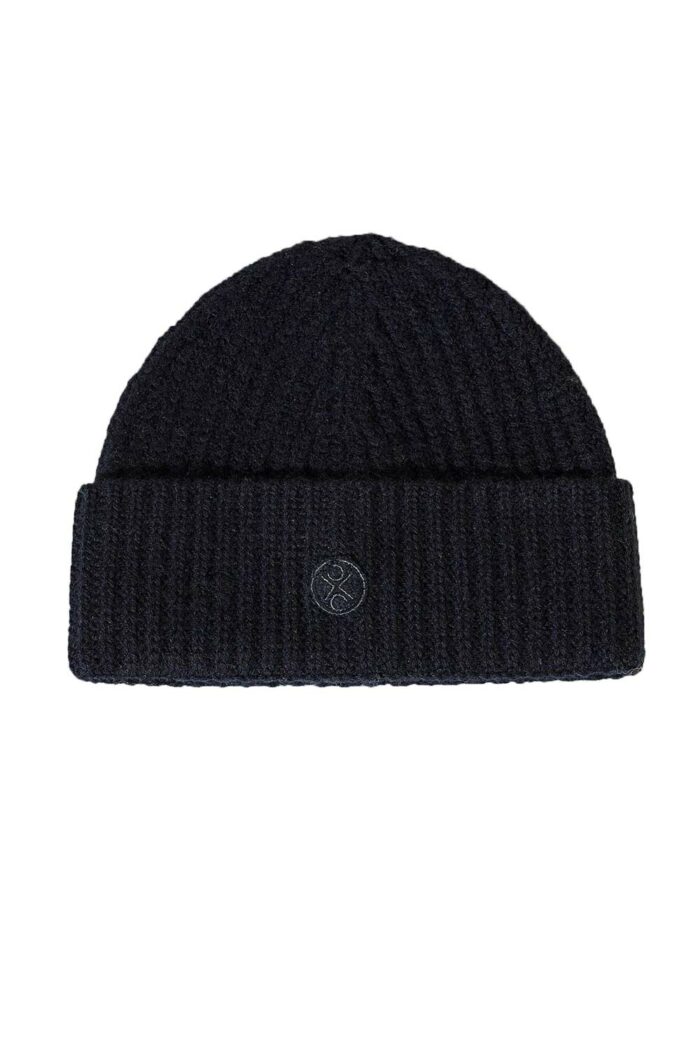 Grofgebreide beanie antraciet