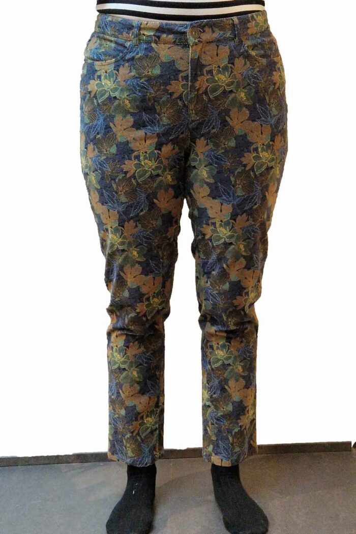 5-pocket broek velvet bloemen - Afbeelding 2