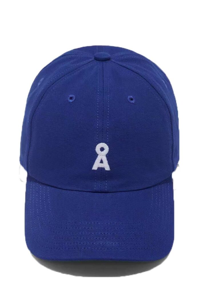 Baseball pet biokatoen kobaltblauw