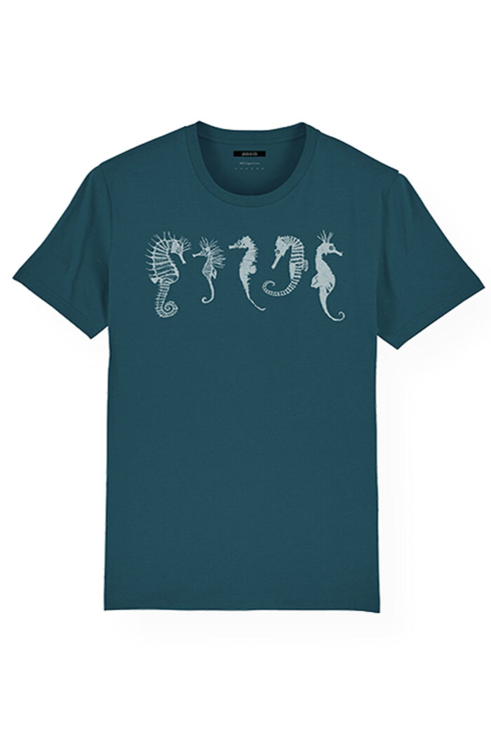 T-shirt met zeepaardjes familie groen - Afbeelding 2