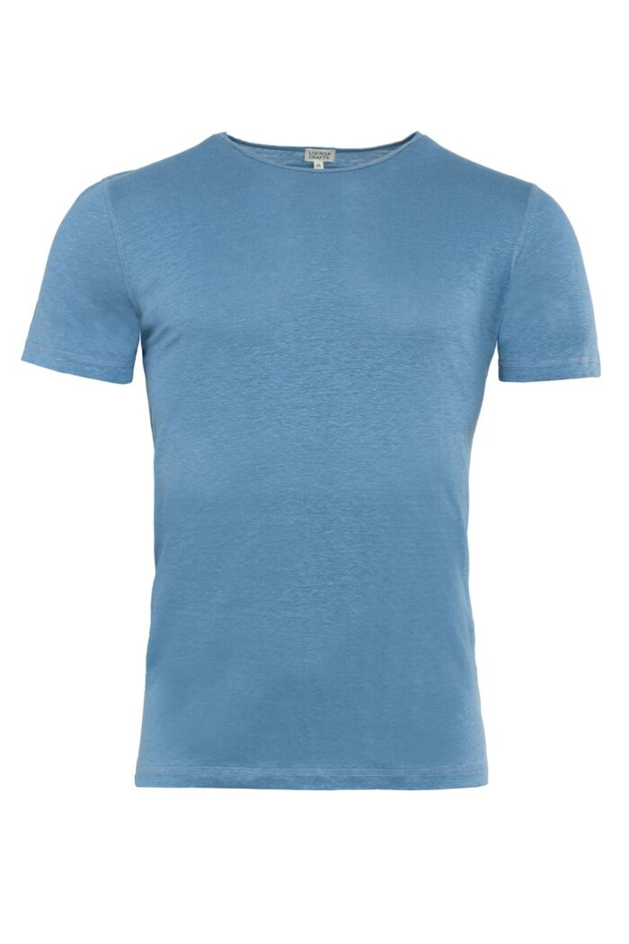 Linnen t-shirt lichtblauw