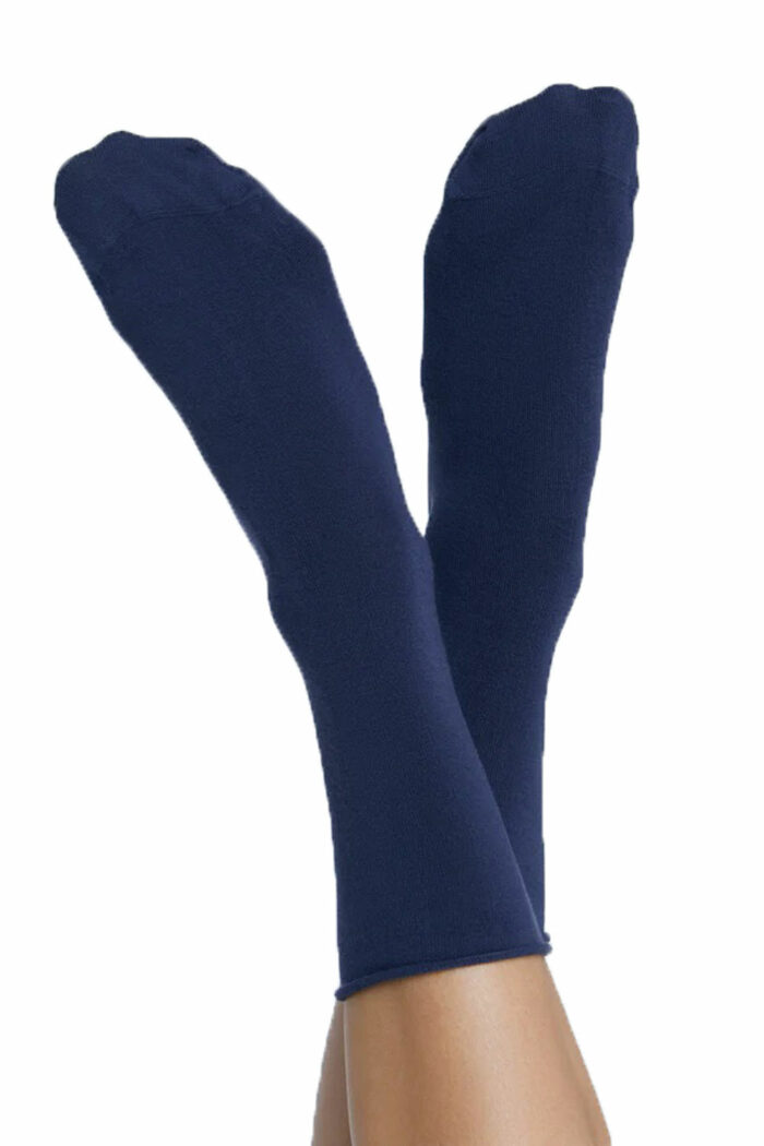 Sokken zonder boord blauw
