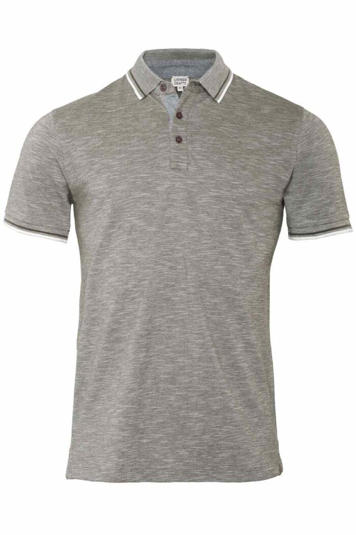 Poloshirt gemêleerd groen