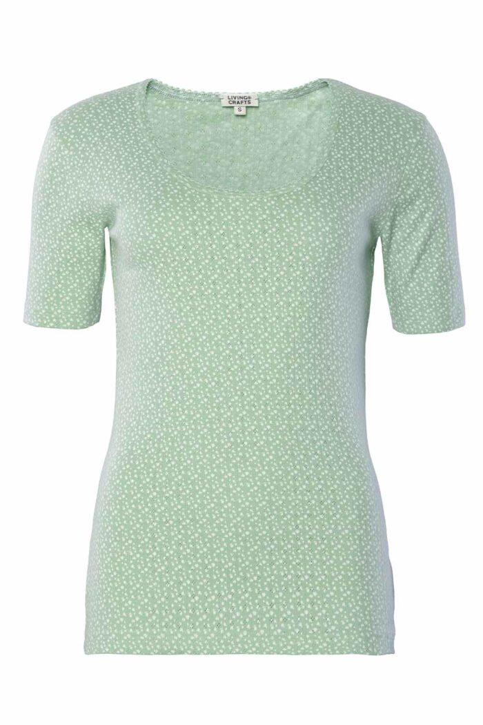 Slaap t-shirt lichtgroen print - Afbeelding 2