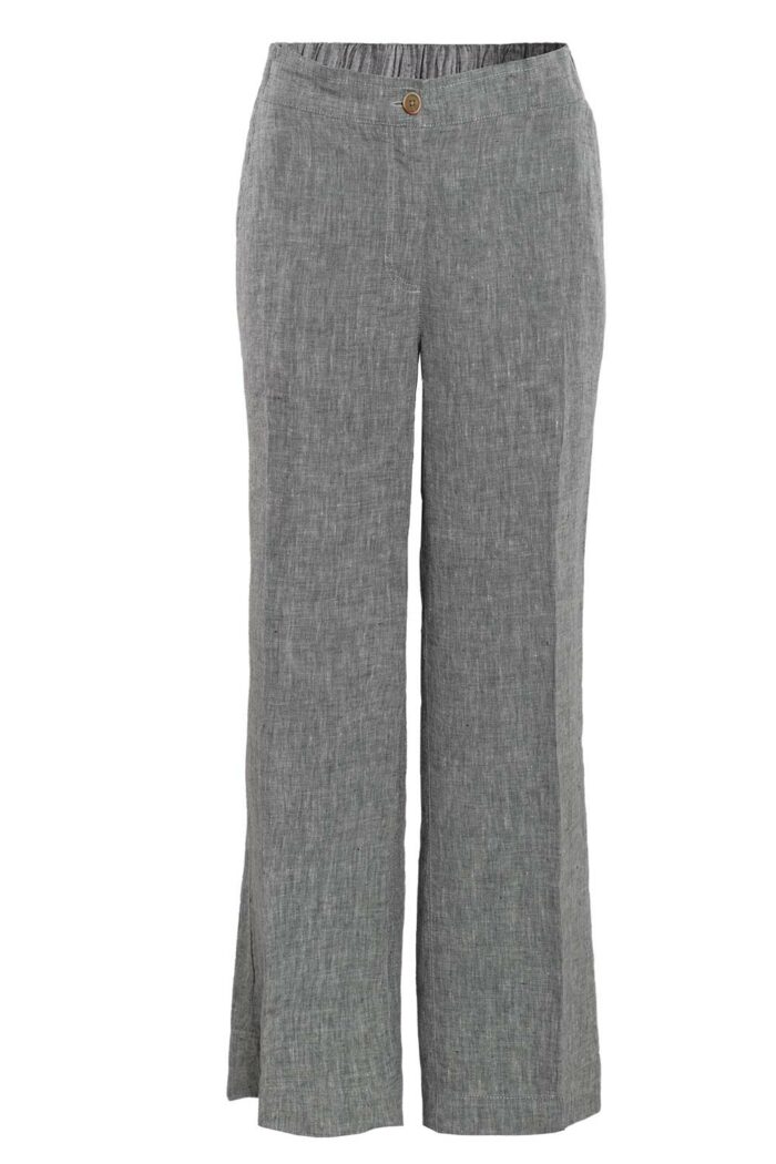 Linnen pantalon zwart-wit