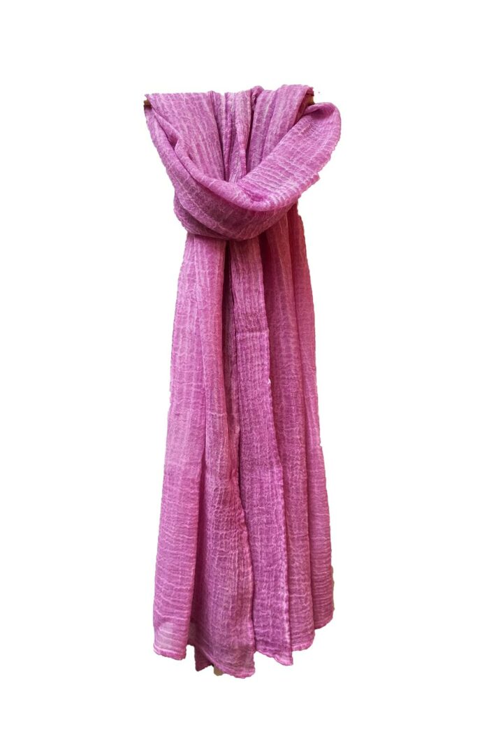 Dunne sjaal biokatoen mauve