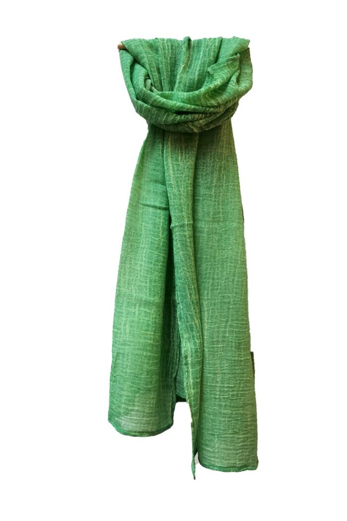 Dunne sjaal biokatoen green
