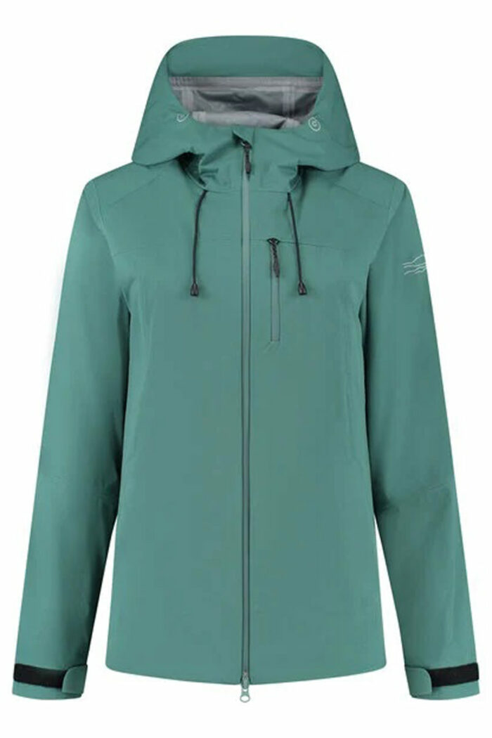 Korte regenjas gerecycled polyester lichtgroen