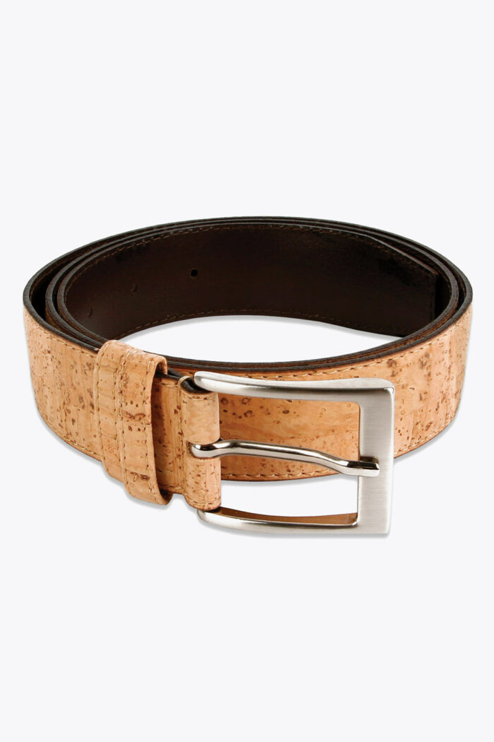 Vegan herenriem kurk 3,5 cm diverse kleuren