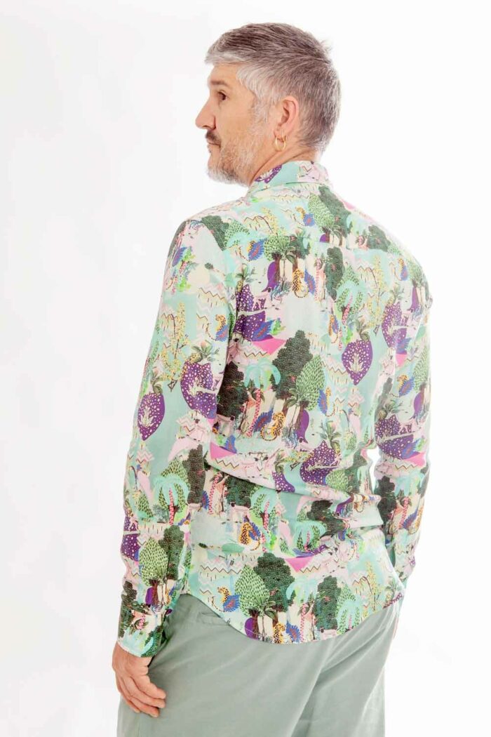 Overhemd met tropische print - Afbeelding 2