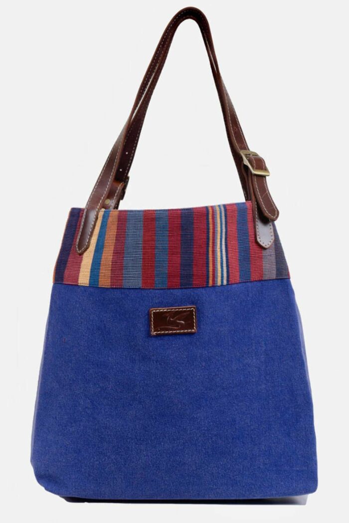 Shopper/schoudertas blauw