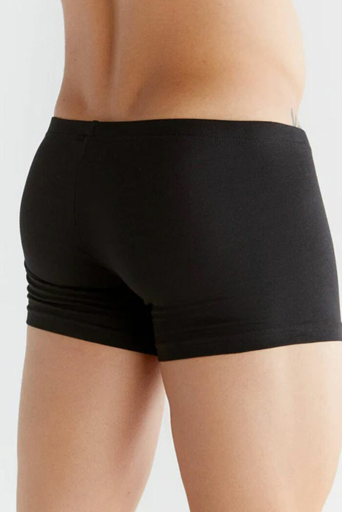 Heren boxer retroshort korte pijp zwart - Afbeelding 2