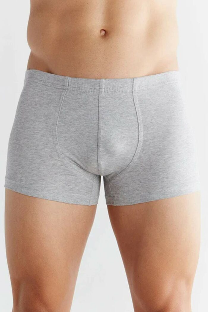 Heren boxer retroshort korte pijp grijs