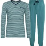 Dunne heren pyjama lichtblauw