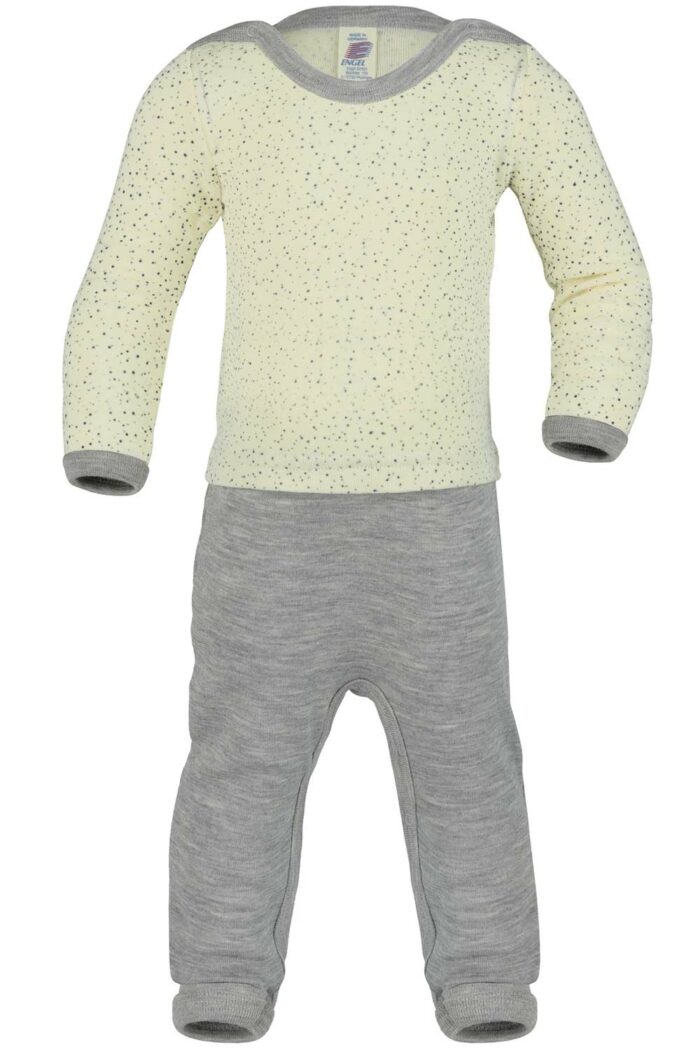 Speelpakje/overall wol/zijde print